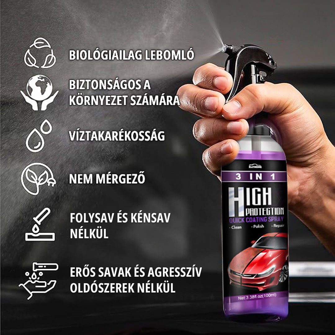 Kerámia bevonat autókhoz 3 az 1-ben