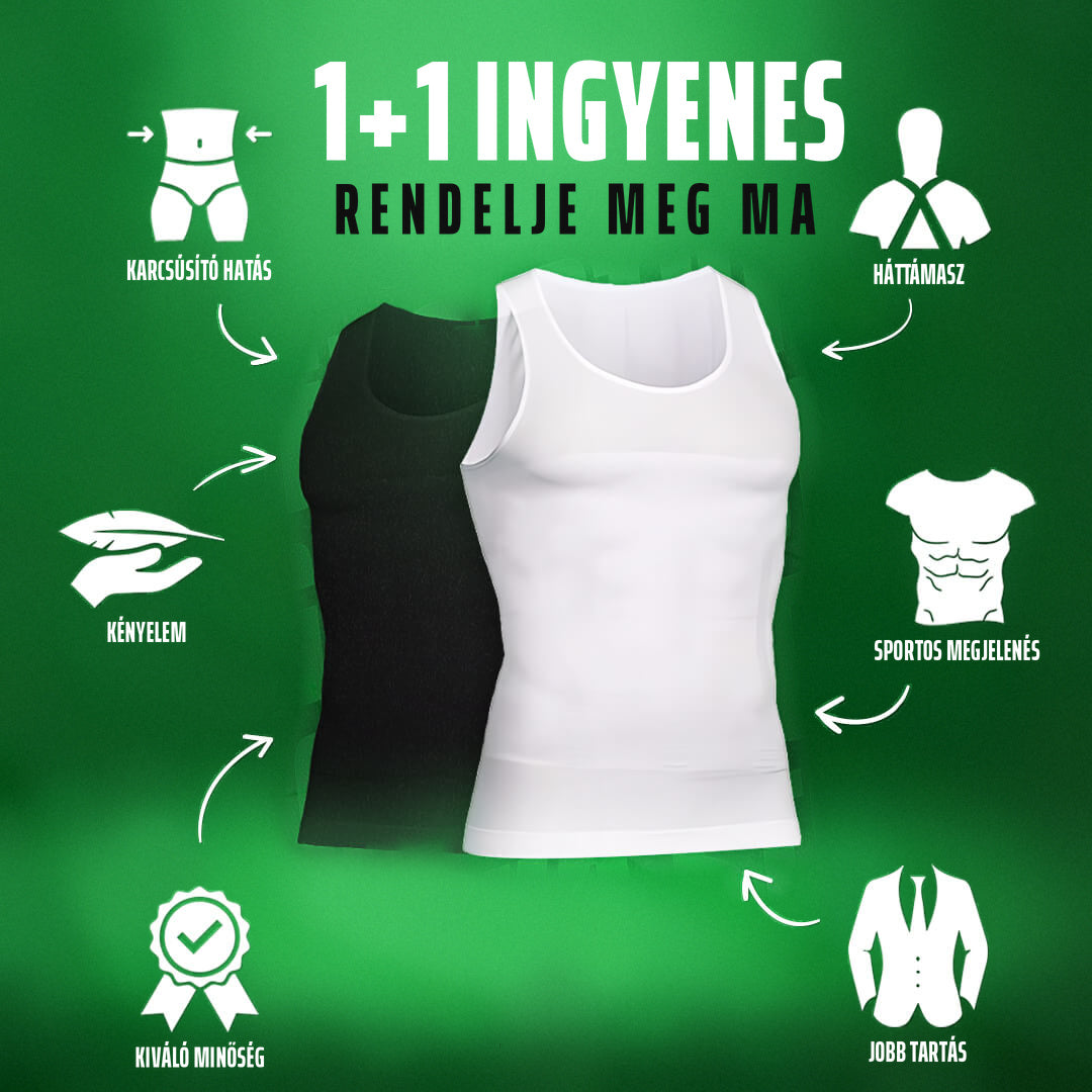 Férfi karcsúsító alsóing 1+1 ingyen